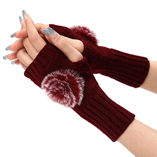 Qixiu Fingerlose Handschuhe,Freezer Thermo-Handschuhe,Gym Gloves,Stulpen Damen Winter,arm wärmer,Handschuhe Herren wasserdicht,pulswärmer Damen,armwärmer,Handschuhe wasserdicht Damen,Handschuhe von Qixiu