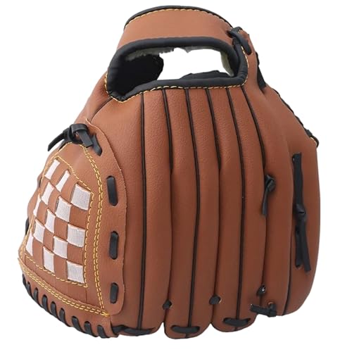 Baseball-Handschuhe für, Baseball-Handschuhe für Erwachsene, Handwurfhandschuhe, Linkshänder-Outfielder-Baseballhandschuhe, robuster Wurfhandschuh für das Training von Anfängerspielen von Qizeroty