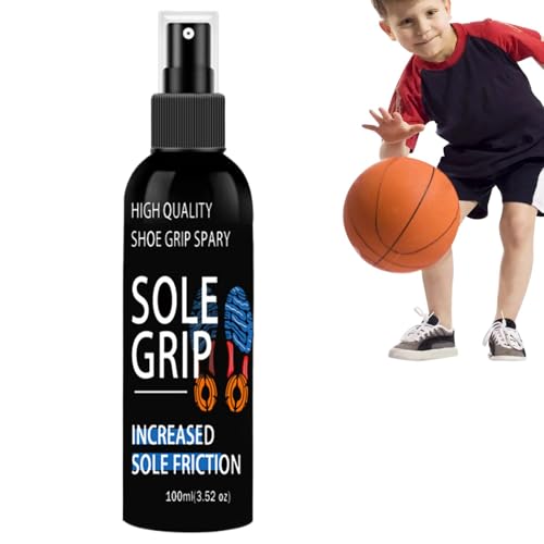 Qkbuza Grip-Spray für Basketballschuhe, Sohlen-Grip-Spray - 100 ml Grip-Spray für die Sohlensohle von Basketballschuhen | Sportgriffverbesserung, Schuhtraktionsverstärker für Basketballschuhe von Qkbuza