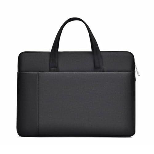 Laptoptasche, Handgepäck, Notebookhülle, reichlich Stauraum, geeignet für Arbeit und Reisen, Schwarz , L von Qsvbeeqj