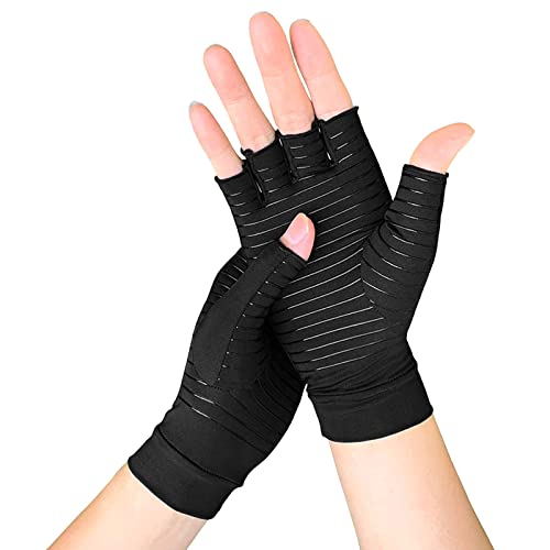 Qsvbeeqj 2 Stück Kompressions Handschuhe Handschmerzlinderung Outdoor Sport Halbfingergolf Geeignet Für Männer Und Frauen von Qsvbeeqj