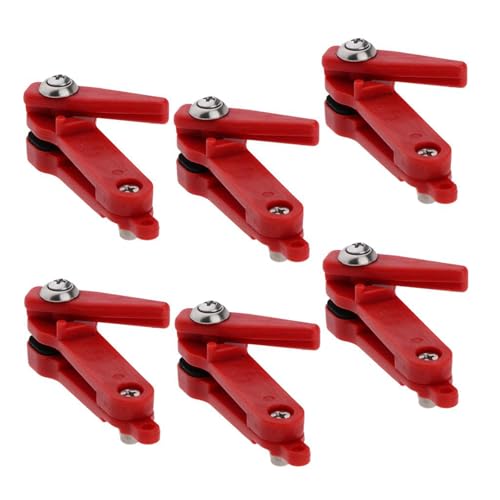 Qsvbeeqj 6Pcs Linie Für Hobel Bord Downrigger Release Clip Schwere Spannung Snapper Gewicht Release Clip Angeln Release Clip von Qsvbeeqj