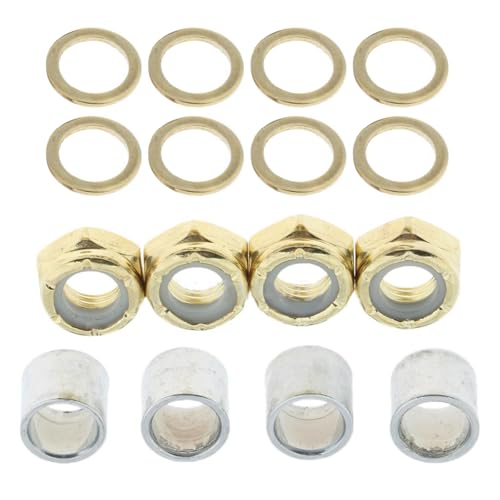 Qsvbeeqj Achsen Unterlegscheibe Abstandshalter Speed Ringe Reparaturset für Longboards Skateboard LKW Hardware Skateboard LKW Kontermutter von Qsvbeeqj