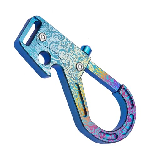 Qsvbeeqj Bunte Legierung-Karabiner, Taillenring, Schlüsselanhänger, Outdoor-Karabiner für Outdoor-Camping-Enthusiasten von Qsvbeeqj