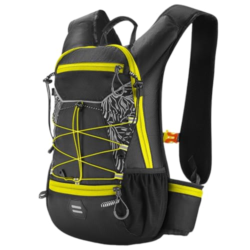 Qsvbeeqj Fahrradrucksack, Outdoor-Wanderrucksack, Trinkrucksack, große Kapazität, Rucksack, Kletterrucksack, Laufrucksack von Qsvbeeqj