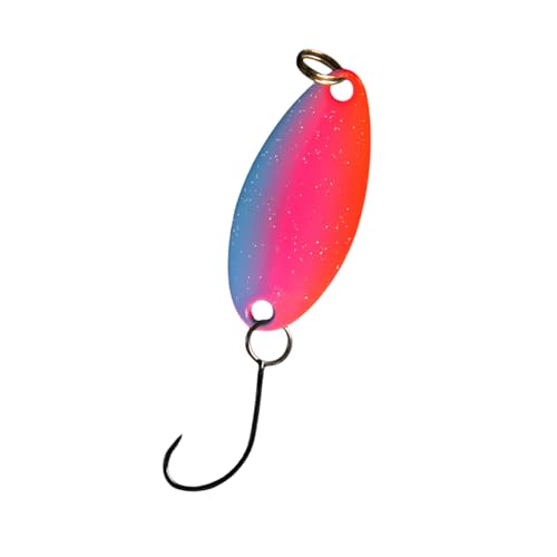 Qsvbeeqj Glow Spoons Kunstköder aus Metall, harte Köder für Forellen, leuchtende Angelköder mit Einzelhaken, Unterwasser-Köder Qsvbeeqj Glow Spoons Kunstköder aus Metall, harte Köder für Forellen, leuchtende Angelköder mit Einzelhaken, Unterwasser-Köder von Qsvbeeqj