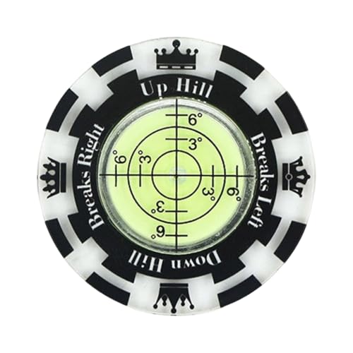 Qsvbeeqj Golfs Green Reader Putt Golfball-Marker, Golf-Putting-Hilfe, runde Wasserwaagen, hohe Präzision, Lesegerät, einfach zu bedienen von Qsvbeeqj