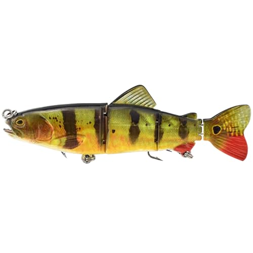 Qsvbeeqj MultiJointed Swimbaits Langsam Sinkende Schwimmköder Süßwasser Salzwasser Angelköder Künstliche Hartköder Zubehör von Qsvbeeqj