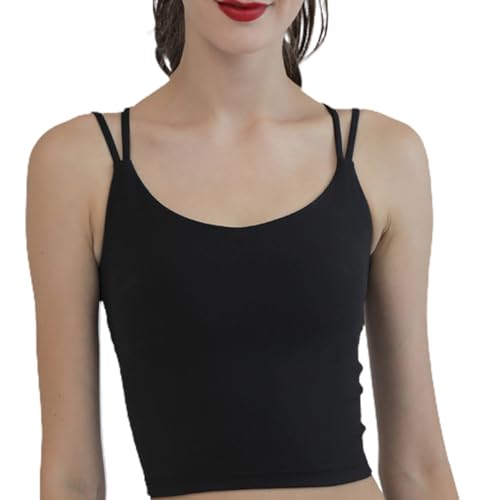 Qsvbeeqj Sport-BH für Damen, trägerlos, gepolstert, für Laufen, Workout, Fitness, Bralette von Qsvbeeqj