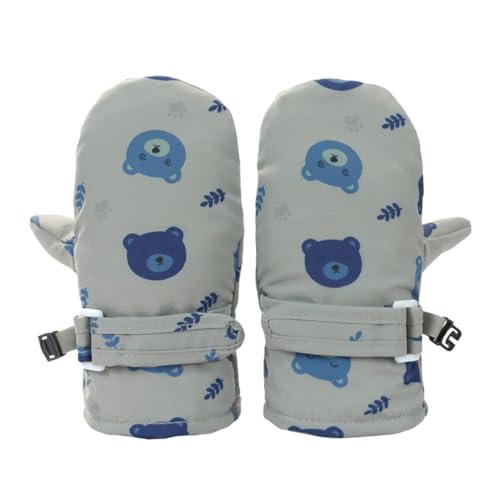 Qsvbeeqj Verdicken Sie Thermohandschuhe Handschuhe Kinder Winter Warme Schneehandschuhe Kinder Skihandschuhe Spritzwassergeschützte Fäustlinge Handschuhe Winddicht von Qsvbeeqj