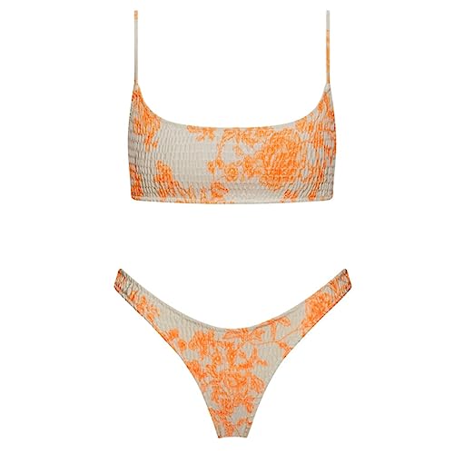 Qsvbeeqj Zweiteiliges Damen Badeanzug Set Mit Schnitt Push Up Set Verstellbare Träger Badebekleidung Badeanzüge Strandmode von Qsvbeeqj