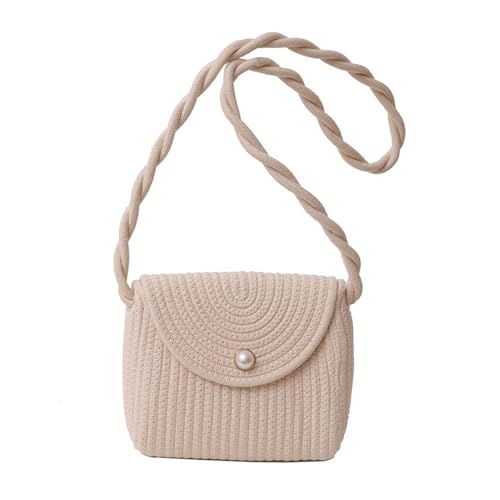 Stilvolle Umhängetasche Aus Gewebtem Stroh Ethno Vintage Stil Geflochtener Riemen Schultertasche Mit Spitzenschleifen Für Damen Strandurlaub von Qsvbeeqj