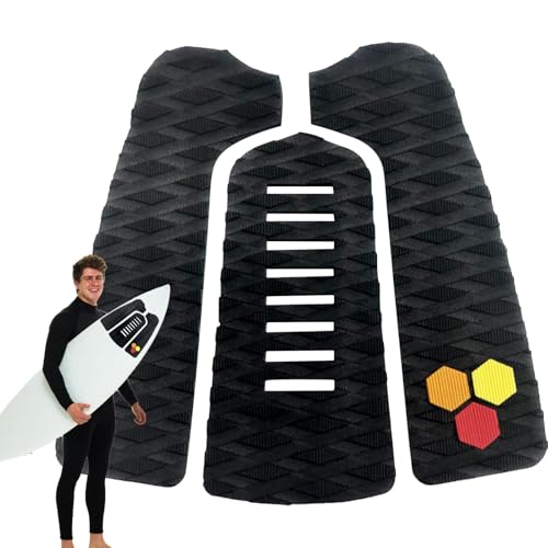 Quaeetyu Surfboard Grip Traction Pad,Surfboard Grip Pad | professionelles selbstklebendes Schwanzpolster | Surfing Traction Anti-Rutsch-Pad, rutschfeste, zuschneidbare Deckplatte, selbstklebendes von Quaeetyu