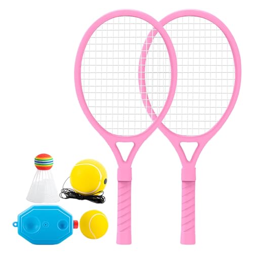 Saitenballausrüstung | Tennisballschläger-Set | Tennistrainer-Rebound-Bälle, interaktive Spielzeugschläger, leichte Übungsausrüstung, Eltern-Kind-Aktivitäten, perfekter Einsatz für Anfänger, Kinder von Quaeetyu