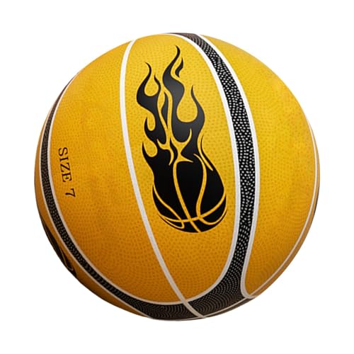 Small Soundless Basketball, Non-Skid Dribble Quiet Basketball, Heavy Duty Soft Basketball, Firm Grip Silent Dribbling Basketballs 24cm/9.45 Inches for Indoor Training Gold,Black and Blue von Quaeetyu