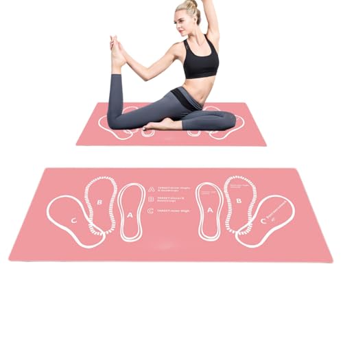 Squat Training Mat, 80x35cm Squat Foot Position Guide, Leg Muscle Targeting Pad, Nonslip Home Gym Mat, Exercising Mats for Bodybuilders, Fitness Training Mat, Squat Foot Position Guide Mat von Quaeetyu