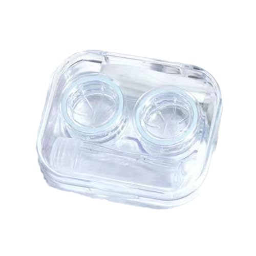 Tragbarer Linsenbehälter | Kontaktlinsenbehälter-Reiseset | Transparente Kontaktlinsenaufbewahrung | Organizer-Hüllen, Box mit Pinzette, geeignetes Geschenk für Frauen zu Hause, im Schlafsaal, auf Rei von Quaeetyu