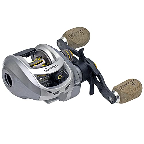 Quantum Unisex-Erwachsene Vapor Baitcast-Rolle Angelrolle, Silber/schwarz, Size 100 Reel Quantum Unisex-Erwachsene Vapor Baitcast-Rolle Angelrolle, Silber/schwarz, Size 100 Reel von Quantum
