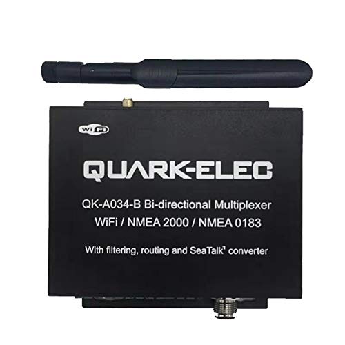 Quark-elec QK-A034 Bidirektionales WiFi auf NMEA 2000 Gateway Multiplexer (mit SeaTalk Konverter (Eingang) und NMEA 0183 Eingang/Ausgang) von Quark-elec
