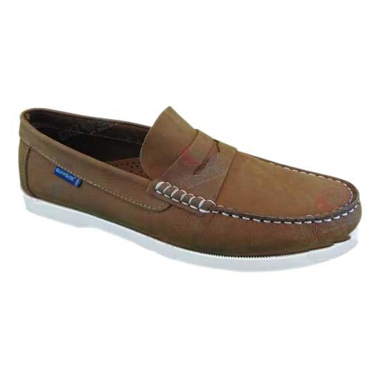 Quayside Lymington Boat Shoes Braun EU 45 Mann von Quayside