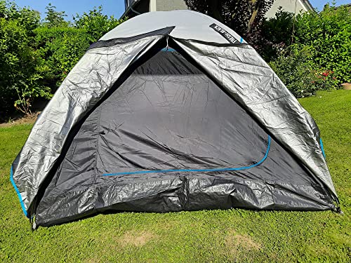Quechua 3 Personen Kuppel Zelt mit Stangen in fresh & black Wärmeabweisend Quechua 3 Personen Kuppel Zelt mit Stangen in fresh & black Wärmeabweisend von Quechua