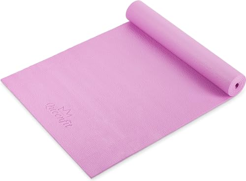 Queenfit Gymnastikmatte 0,5m - 173x61cm - Trainingsmatte für Pilates, Yoga & Fitness - rutschfeste Yogamatte - Rosa (Rosa) von Queenfit