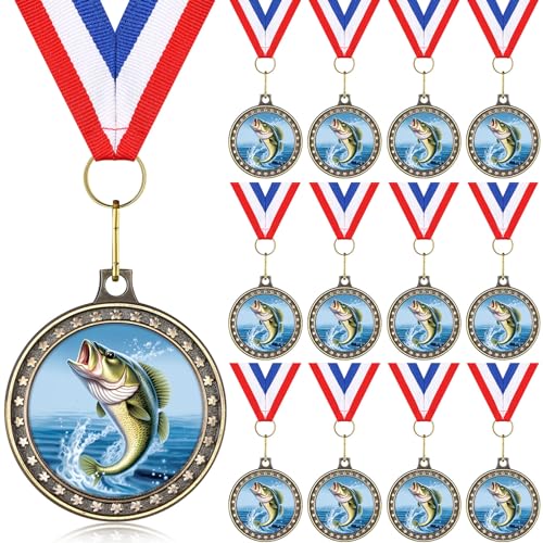 Quelay 12 Stück Angeln Grill Master Cooking Dinkball Medaille 5,1 cm Angeln Backen Medaille für Auszeichnungen mit Halsbändern Wettbewerb Trophäe Preise für Kulinarische Chili Cook Off, Fischer Quelay 12 Stück Angeln Grill Master Cooking Dinkball Medaille 5,1 cm Angeln Backen Medaille für Auszeichnungen mit Halsbändern Wettbewerb Trophäe Preise für Kulinarische Chili Cook Off, Fischer von Quelay