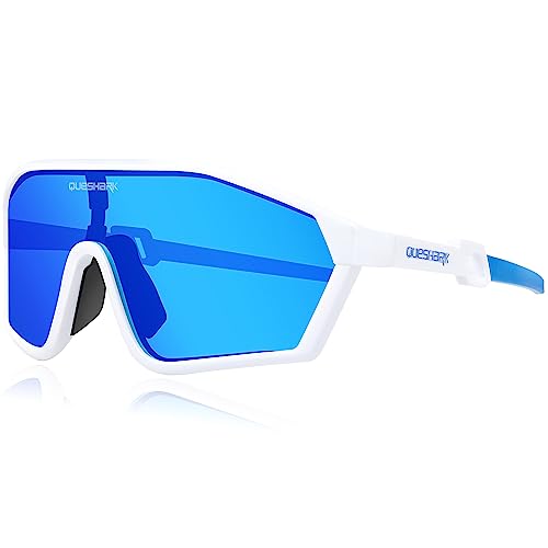 Queshark Polarisierte Fahrradbrille - Radsport Brillen für Männer & Frauen - UV400 Schutz,Sportbrille MTB & Snowboard Zubehör Queshark Polarisierte Fahrradbrille - Radsport Brillen für Männer & Frauen - UV400 Schutz,Sportbrille MTB & Snowboard Zubehör von Queshark