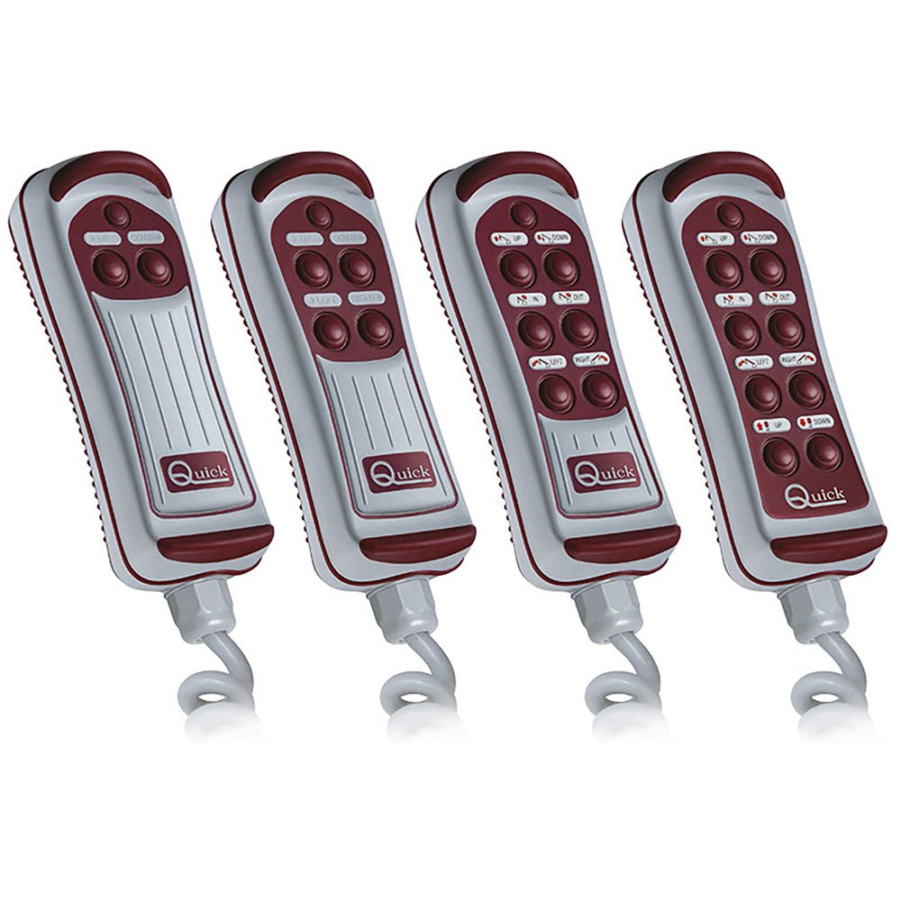 Quick Italy 2 Channels Remote Control With Led Light Silber 165 x 62 x 50 mm von Quick Italy