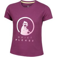 Quiet Please Baseline Logo T-Shirt Mädchen in berry, Größe: 140 von Quiet Please