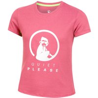Quiet Please Baseline Logo T-Shirt Mädchen in pink, Größe: 140 von Quiet Please
