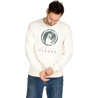 Quiet Please Crossroad Scraped Advantage Sweatshirt Herren in weiß, Größe: S von Quiet Please