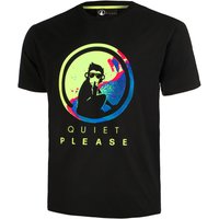 Quiet Please Flashy T-shirt Herren Schwarz von Quiet Please