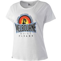 Quiet Please Melbourne Sunrise T-Shirt Damen in weiß, Größe: S von Quiet Please