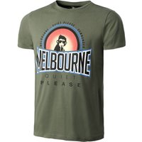 Quiet Please Melbourne Sunrise T-Shirt Herren in khaki von Quiet Please