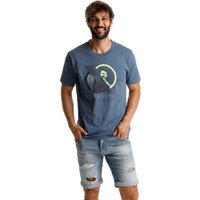 Quiet Please Portal T-Shirt Herren in blau, Größe: M von Quiet Please