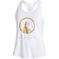 Quiet Please Racerback Tank-top Damen Weiß - L von Quiet Please