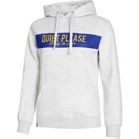 Quiet Please Retro Stripe Block Hoody Damen Hellgrau - Xl von Quiet Please