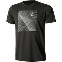 Quiet Please Square Lines T-Shirt Herren in anthrazit, Größe: XXL von Quiet Please