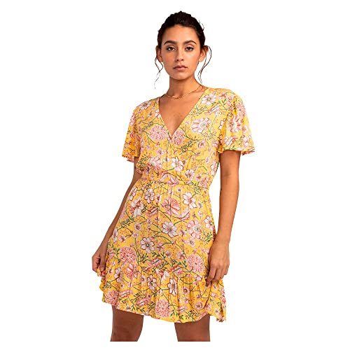 Billabong Spring Light - Mini-Wickelkleid für Frauen Gelb Billabong Spring Light - Mini-Wickelkleid für Frauen Gelb von Billabong