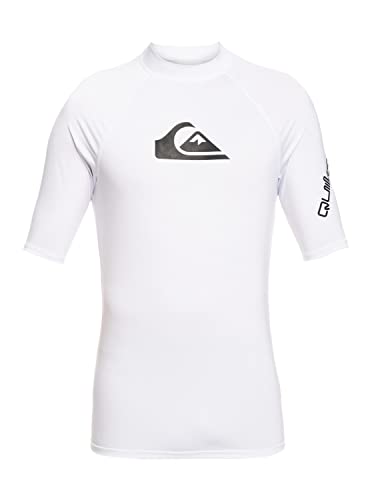 Quiksilver All Time - Kurzärmliger Rashguard mit UPF 50 für Männer Weiß von Quiksilver