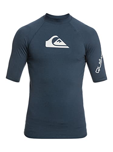 Quiksilver All Time - Kurzärmliger Rashguard mit UPF 50 für Männer Blau von Quiksilver