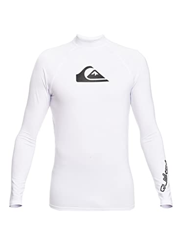 Quiksilver All Time - Langärmliger Rashguard mit UPF 50 für Männer Weiß von Quiksilver