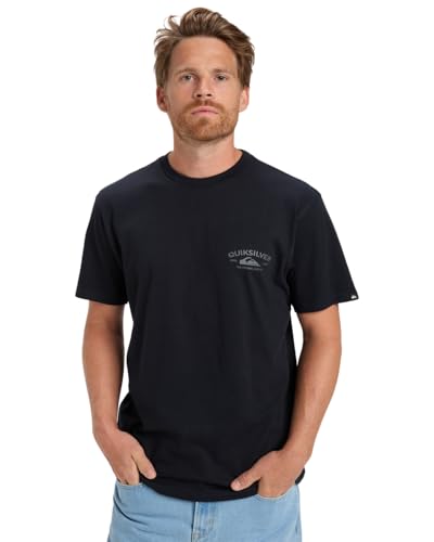 Quiksilver Anchor Lockup T-Shirt, Kurzarm, Schwarz, XS von Quiksilver