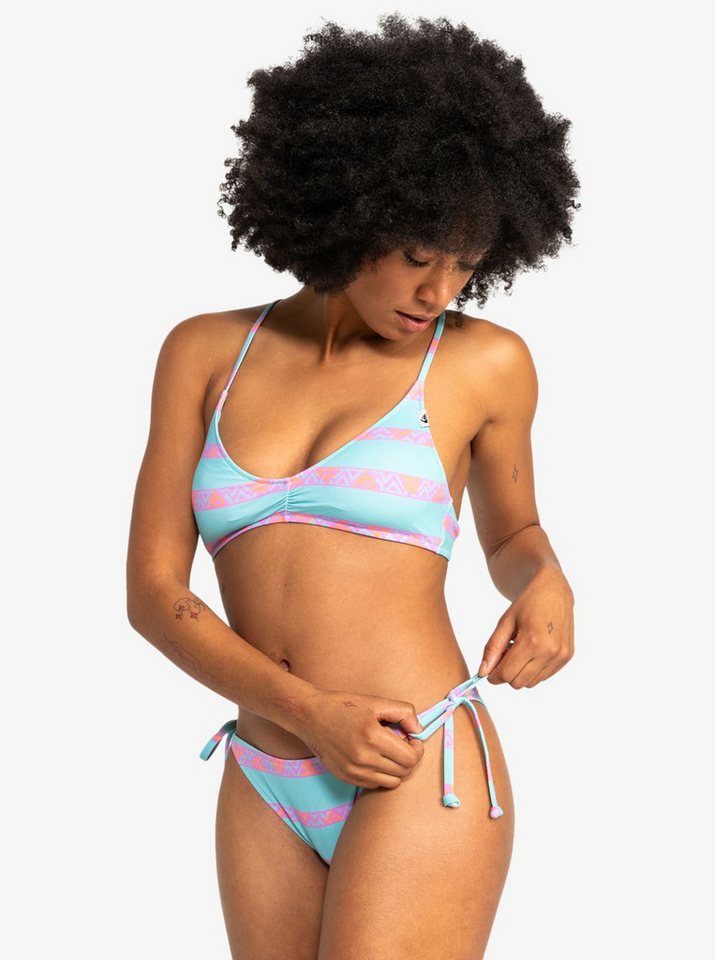 Quiksilver Highwaist-Bikini-Hose Quiksilver Bikiniunterteil Clickity Clack Blue Stripe Quiksilver Highwaist-Bikini-Hose Quiksilver Bikiniunterteil Clickity Clack Blue Stripe von Quiksilver