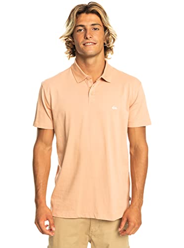 Quiksilver Essentials - Bio-Kurzarm-Poloshirt für Männer Beige von Quiksilver