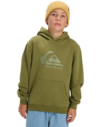 Quiksilver COMP Logo Hoodie Kids Fleece Pullover Grün 16 von Quiksilver