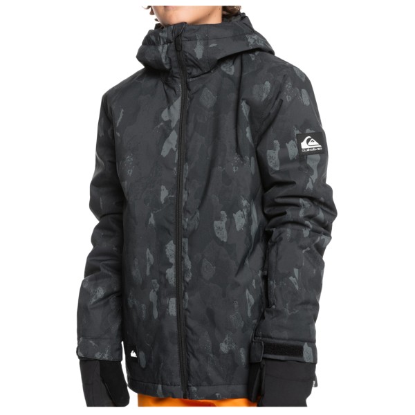 Quiksilver - Kid's Mission Printed - Skijacke Gr 10 - S;12 - M;14 - L;8 - XS grau;grau/schwarz von Quiksilver