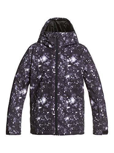 Quiksilver Jungen Schneejacke Mission Printed - Schneejacke für Jungen 8-16, True Black Woolflakes, XS/8, EQBTJ03120 von Quiksilver