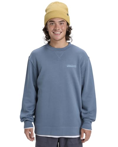 Quiksilver Salt Water Graphic Crew Fleecepullover, Blau, S von Quiksilver